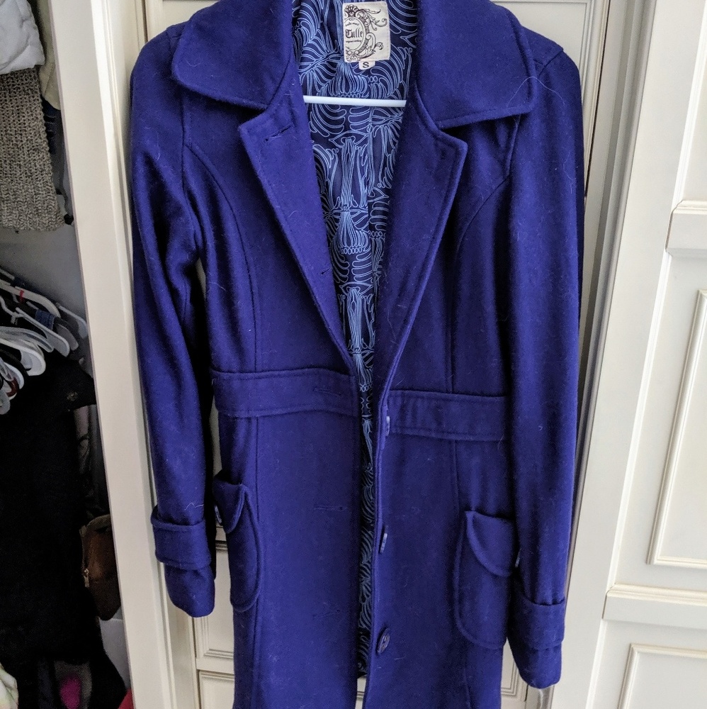 Blue/purple peacoat